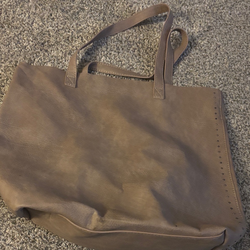 American Eagle Outfitters Taupe Leather Bag